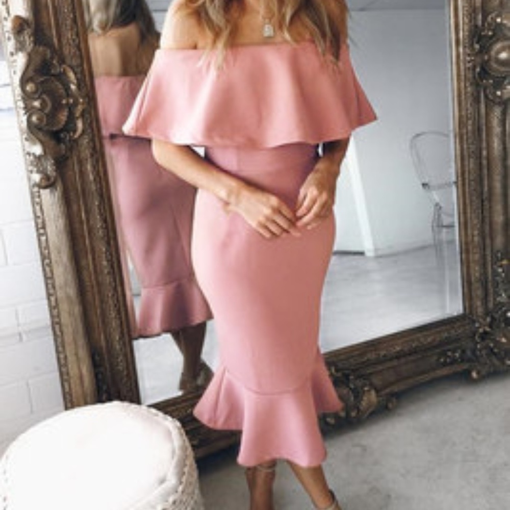 Pink Maxi Dress (S-XL)